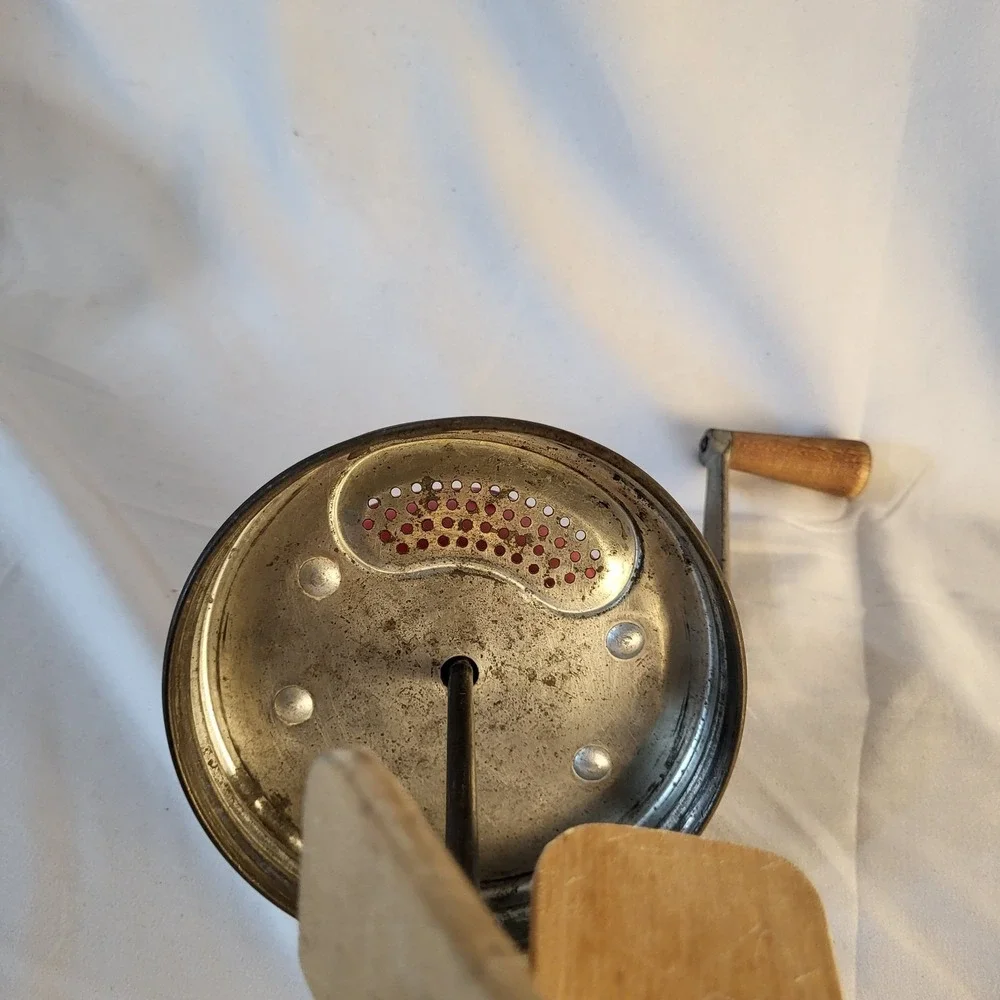 Dazey Red Football Butter Churn Original 4qt No 4 Made in St. Louis Mo USA